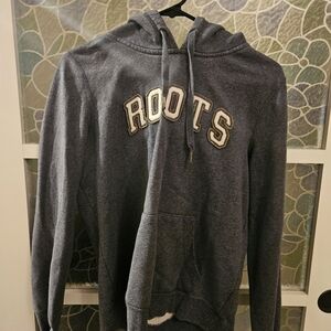 Roots Charcoal Fleece-Lined Hoodie